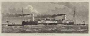 De Bessemer Saloon-Ship voor het oversteken van het Kanaal (gravure) door English School