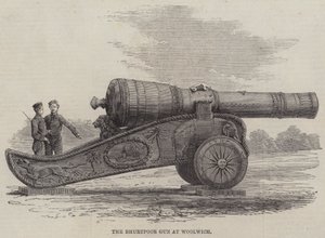 Het Bhurtpoor Kanon in Woolwich