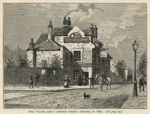 Het Black Lion café in Chelsea door English School