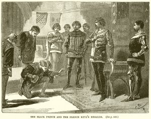 De Zwarte Prins en de herauten van de Franse koning door English School