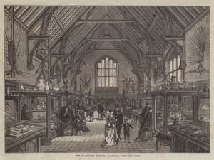 Het Blackmore Museum, Salisbury (gravure) door English School