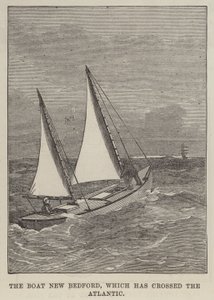 De boot New Bedford, die de Atlantische Oceaan is overgestoken door English School