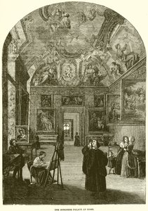 Het Borghese Paleis in Rome door English School