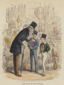 De jongens op de bazaar