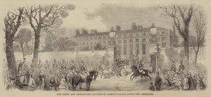 De bruid en bruidegom verlaten St James