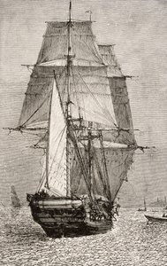 De Brig HMS Beagle, uit 