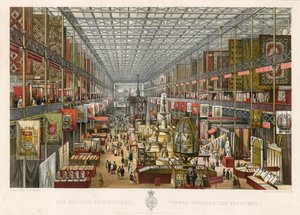 De Britse Afdeling, Gezien naar de Transept, Grote Tentoonstelling, 1851