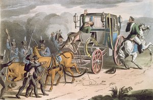 De Verovering van Bonapartes Koets bij Waterloo, 18 juni 1815 door English School