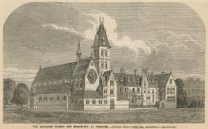 De Kapucijnenkerk en het klooster in Peckham door English School