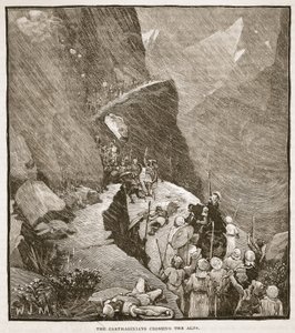 De Carthagers steken de Alpen over