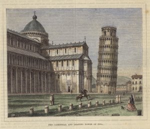 De kathedraal en de scheve toren van Pisa