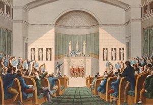De Kamer van Afgevaardigden, c.1820 door English School