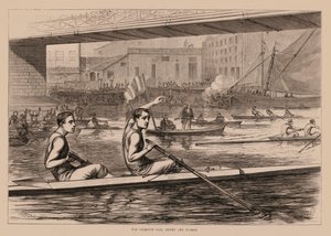 Het kampioenenpaar, Biffen en Teomas (gravure)