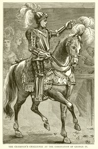 De Uitdaging van de Kampioenen bij de Kroning van George IV door English School