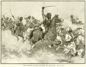 De aanval van de cavalerie bij Meeanee