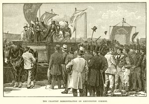 De Chartistische Demonstratie op Kennington Common door English School