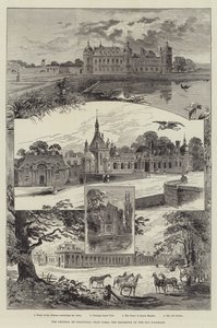 Het Chateau de Chantilly, nabij Parijs, de residentie van de Duc d
