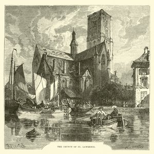 De Kerk van St. Lawrence door English School