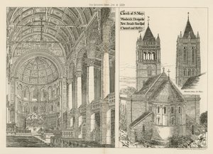 De kerk van St. Mary in Woolwich door English School