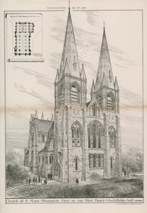 De kerk van St. Mary in Woolwich door English School