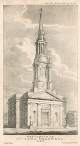 De kerk van St. Paul, Shadwell, Londen door English School