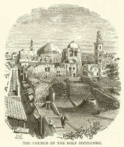De kerk van het Heilig Graf (gravure)