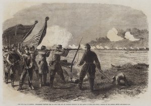 De Burgeroorlog in Amerika, Gevecht tussen de 71e New York en een Alabama Regiment bij de Slag om Bull Run