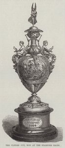 De Clifden Cup, gewonnen bij de Stamford Races (gravure) door English School