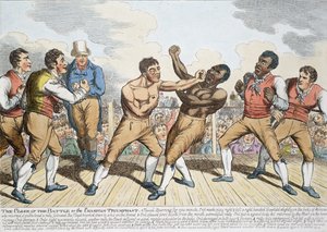 Het einde van de strijd of de kampioen triomfantelijk, gepubliceerd 1811 door English School