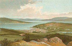 De Clyde en Rothesay Bay vanaf Barone Hill