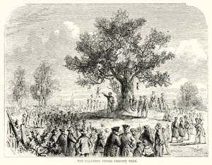 De kolonisten onder de Vrijheidsboom door English School