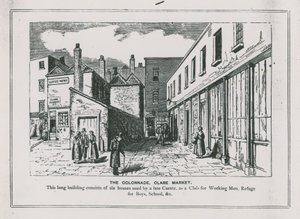 De Colonnade, Clare Market, Londen door English School