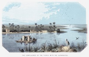 De samenvloeiing van de Tigris met de Eufraat