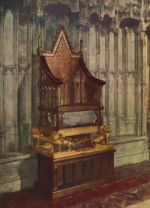 De kroningsstoel van George VI, uit 