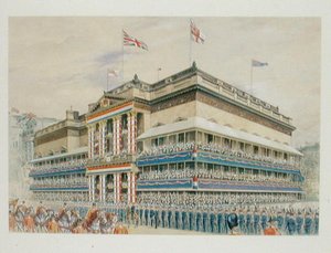 De Kroningsprocessie van Koning George V, 1910 door English School
