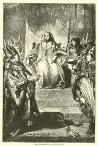 De kroning van Hendrik IV door English School
