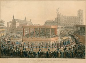De kroningsprocessie van Zijne Majesteit Koning George IV, 19 juli 1821 door English School