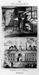 Het kantoor, 1827 door English School