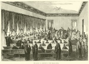 Het Hof van Cassatie in het Palais Royal, mei 1871 door English School