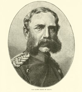 De kroonprins van Saksen, augustus 1870 door English School