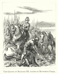 De kroon van Richard III gevonden op Bosworth Field door English School