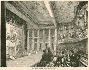 De Cyclorama en Muziekhal in het Colosseum, Londen door English School