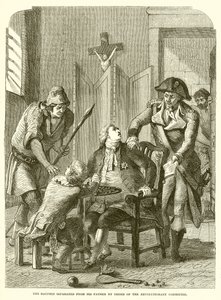 De Dauphin gescheiden van zijn vader op bevel van het Revolutionaire Comité