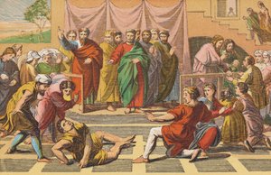 De dood van Ananias door English School
