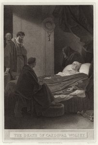De dood van Kardinaal Wolsey door English School