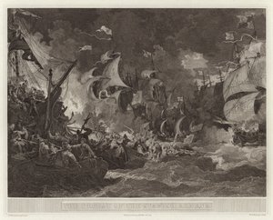 De nederlaag van de Spaanse Armada door English School
