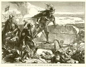 De verdediging van Malta door de ridders van Sint-Jan tegen de Turken in 1565