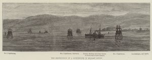 De vernietiging van een vuurtoren in Belfast Lough