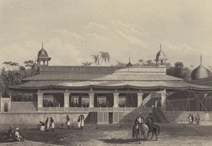 De Dewas Khan, of Audiëntiezaal, Paleis van Delhi door English School