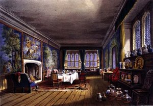 De Eetkamer, Cotehele huis, c.1830-40 door English School